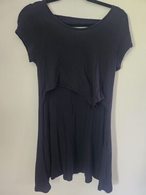Latched Mama Navy Nursung Tunic Size S